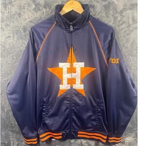 VTG Y2K Cooperstown Collection Houston Astros Big Logo Track Jacket Men’s MT